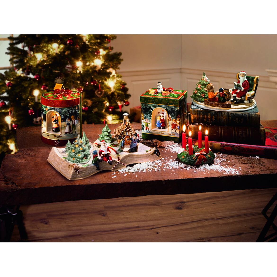 Villeroy & Boch Сніжна куляСанта з оленем 13 x 13 x 17 см, Christmas Toys Memory | https://grandposuda.com.ua