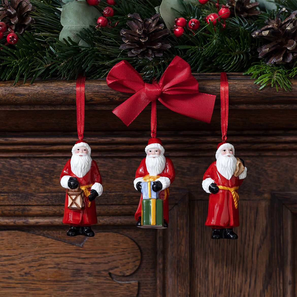 Villeroy & Boch Набор елочных игрушек 3 предмета 8 x 3,5 см, Nostalgic Ornaments | https://grandposuda.com.ua