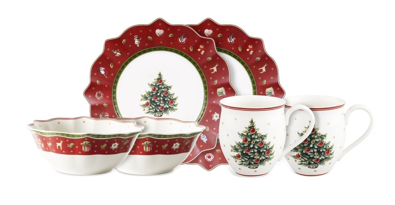 Villeroy & Boch Набор посуды для завтрака на 2 персоны красный Toy's Delight | https://grandposuda.com.ua