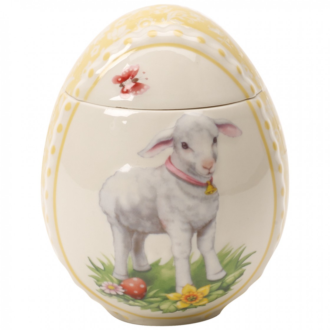 Villeroy & Boch Емкость для хранения в форме яйца 12 см Spring Decoration | https://grandposuda.com.ua