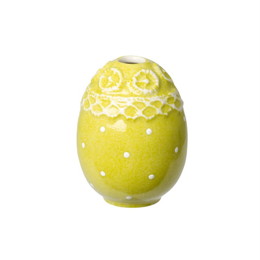 Villeroy & Boch Ваза в форме яйца, желтая 8 см Spring Decoration | https://grandposuda.com.ua
