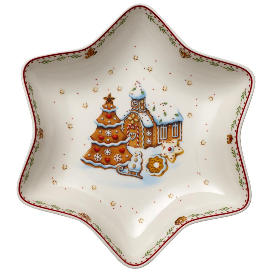 Villeroy & Boch Блюдо в формі зірки «Пряничная село» 24,5 см Winter Bakery Delight | https://grandposuda.com.ua