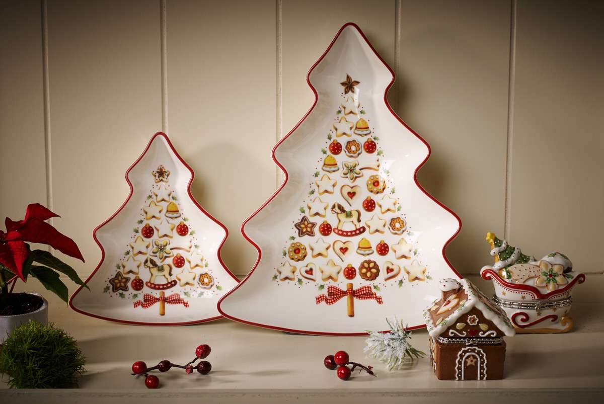 Villeroy & Boch Блюдо в формі ялинки, маленьке 17 см Winter Bakery Delight | https://grandposuda.com.ua