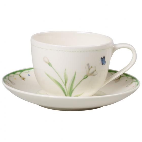 Villeroy & Boch Кофейная пара чашка 230 мл с блюдцем 14 см  Colourful Spring | https://grandposuda.com.ua