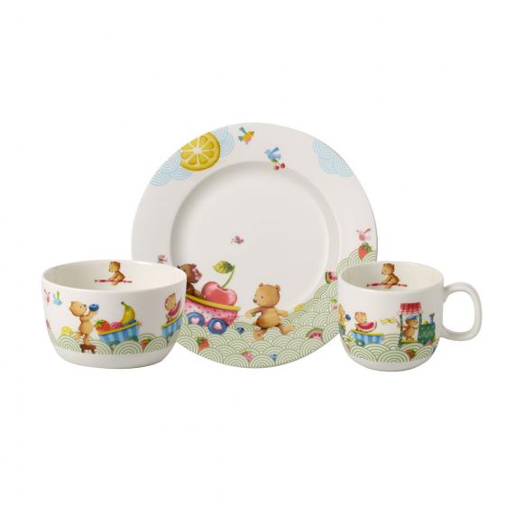 Villeroy & Boch Детский набор посуды 3 предмета в подарочной упаковке Hungry as a Bear | https://grandposuda.com.ua