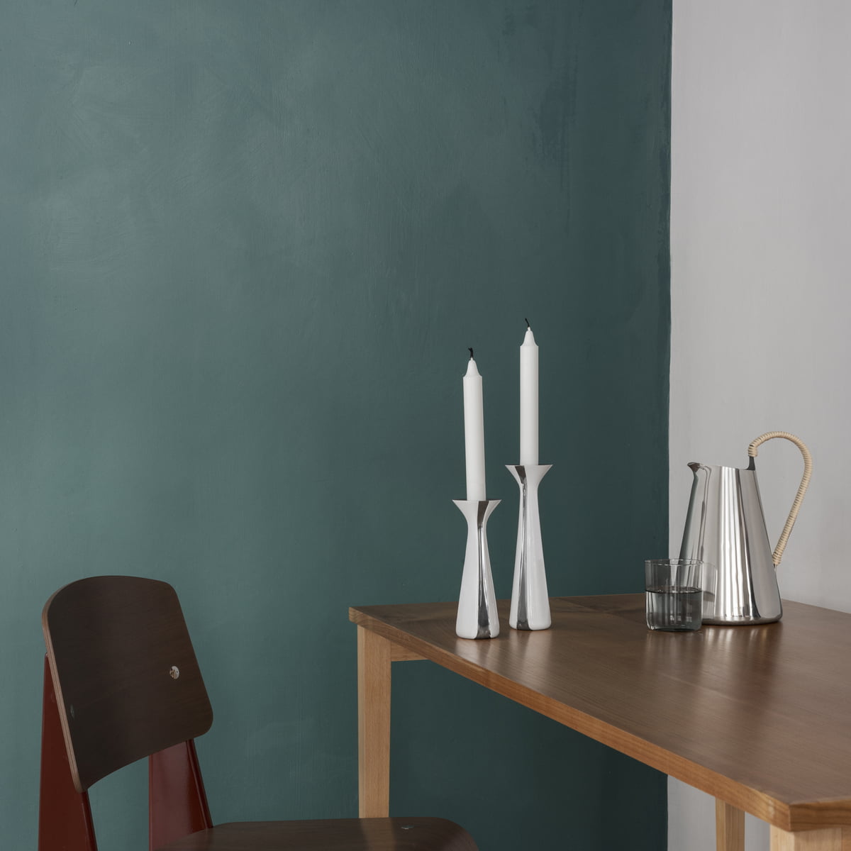 Подсвечник 17 см белый Unified Stelton | https://grandposuda.com.ua