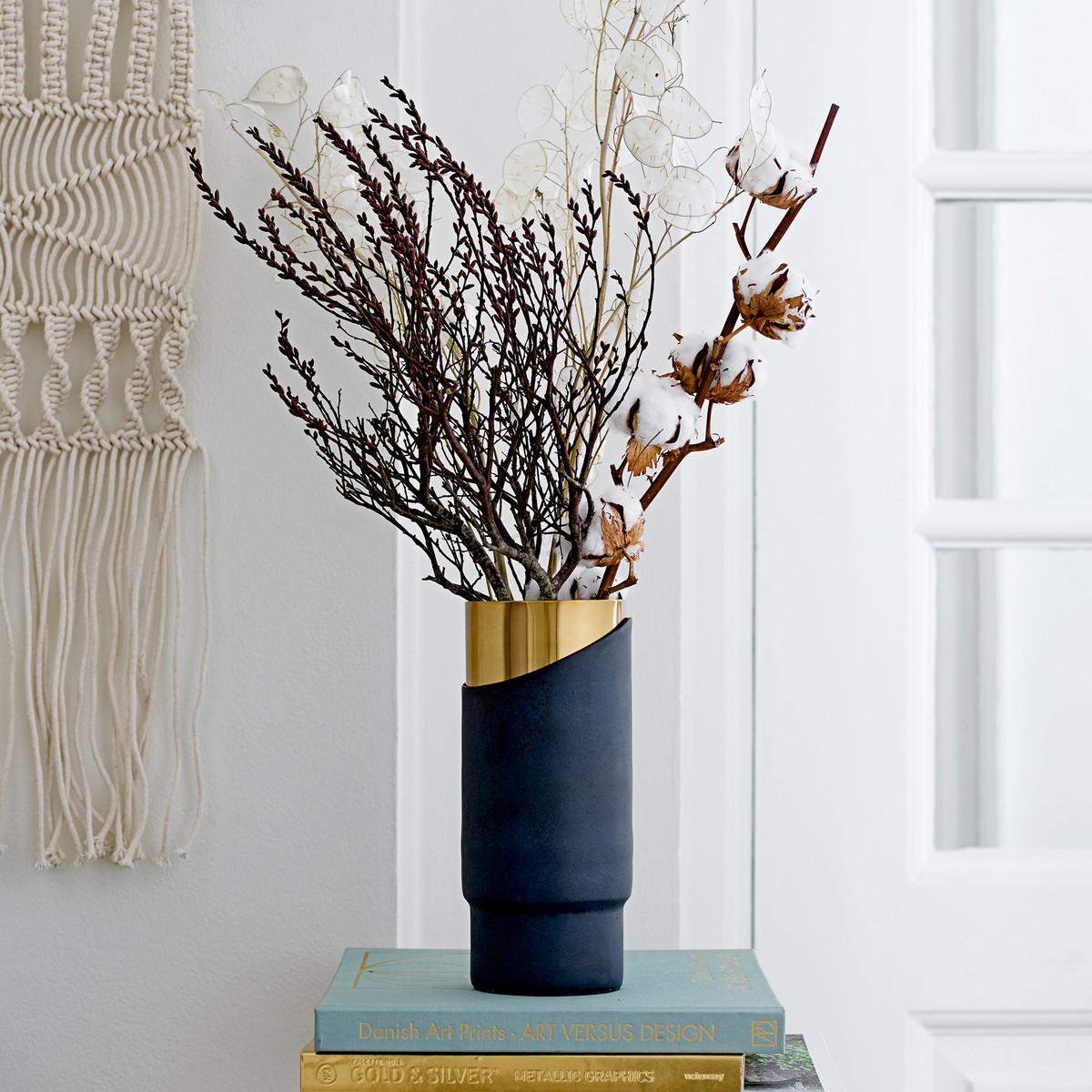 Bloomingville Ваза 23x10 см MetallVase | https://grandposuda.com.ua