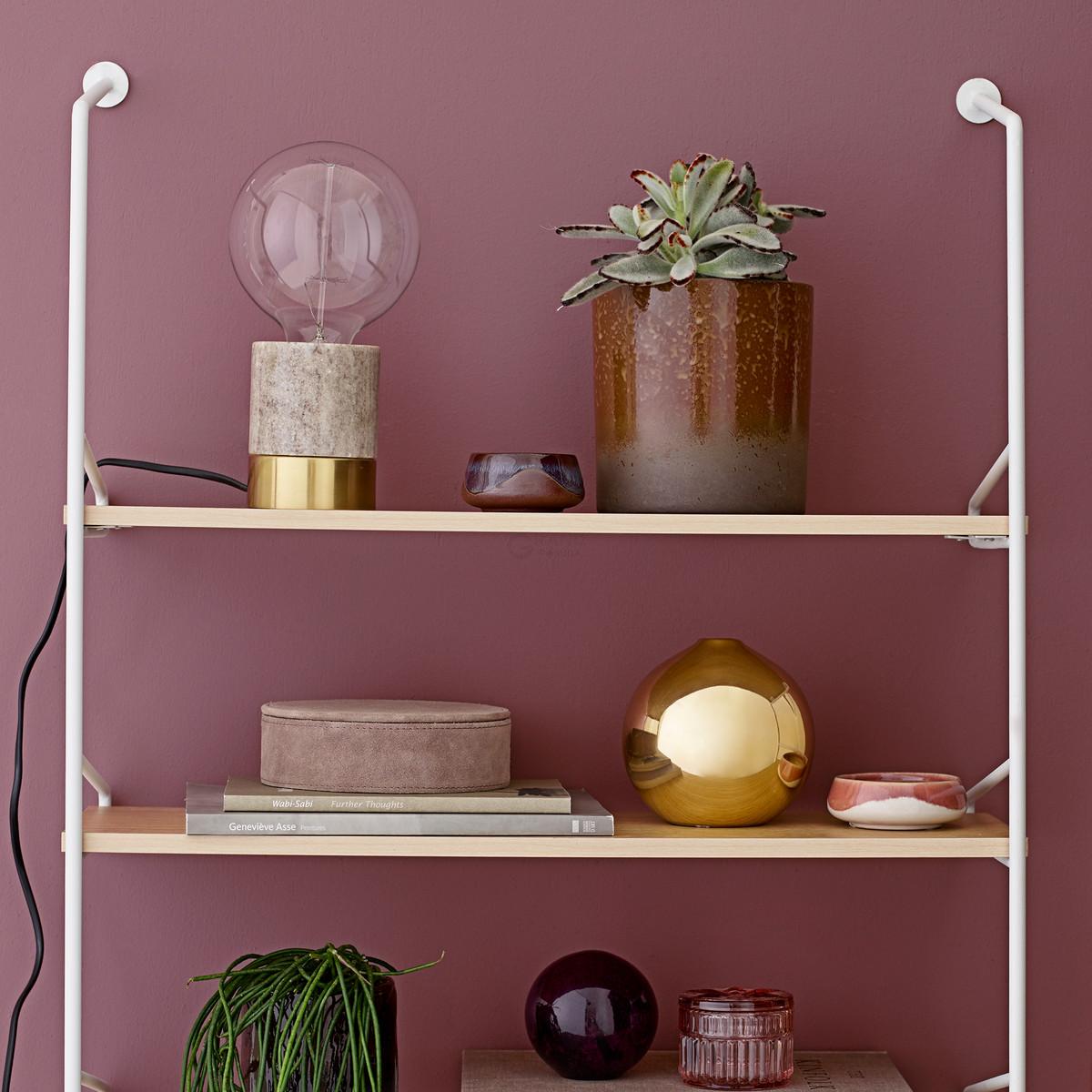 Bloomingville Ваза 14,5x14 см синя ніч Terrakotta Blumentopf | https://grandposuda.com.ua