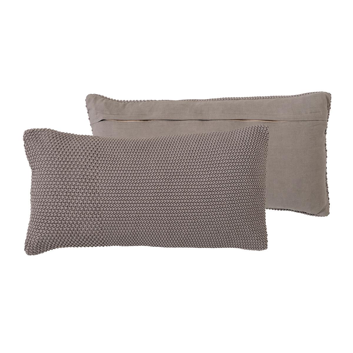 Bloomingville Подушка 12x30x60 см сіра Strickkissen | https://grandposuda.com.ua