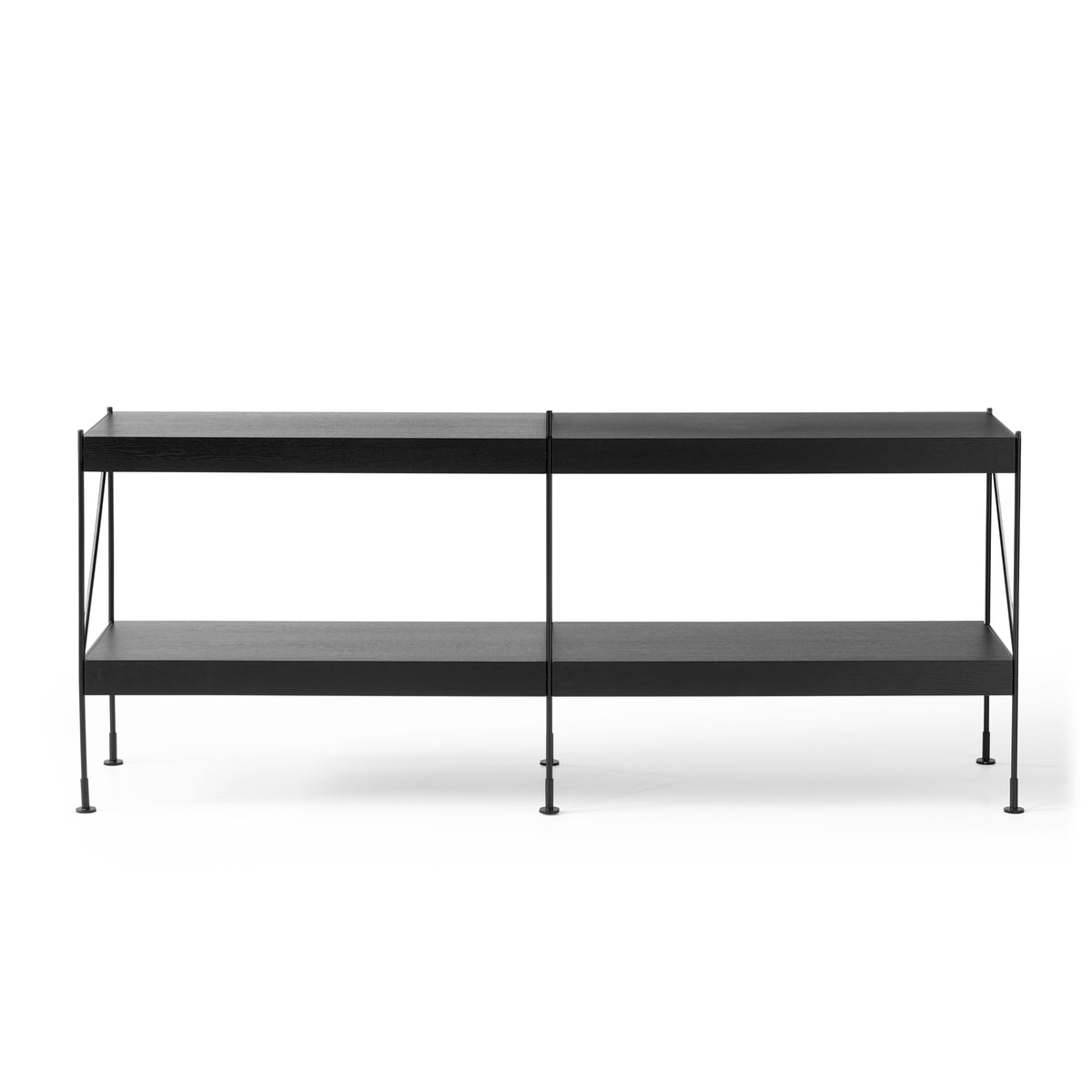 Модульна стелажна система 75x40x183,6 см чорна Zet Storing Menu Модульна стелажна система 75x40x183,6 см чорна Zet Storing Menu | https://grandposuda.com.ua