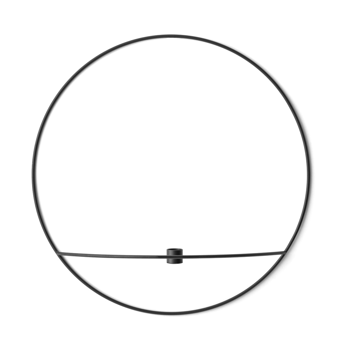 Підсвічник 12x44 см сріблястий Pov Circle Menu | https://grandposuda.com.ua