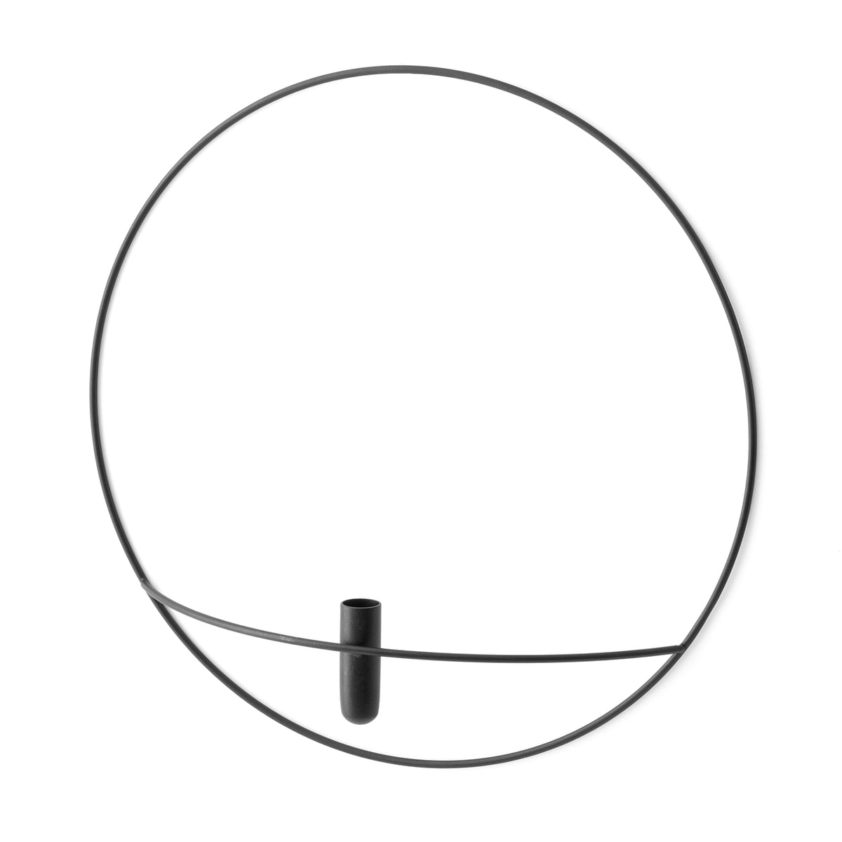 Ваза настенная 12x44 см серебристая Pov Circle Menu | https://grandposuda.com.ua