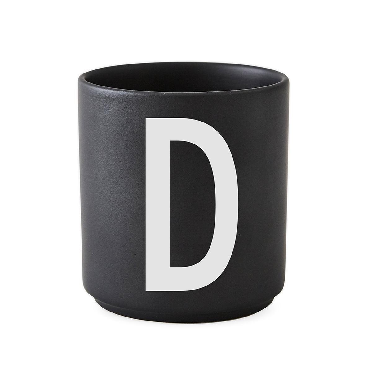 Design Letters Чашка D 325 мл чорна AJ Porzellan Becher | https://grandposuda.com.ua
