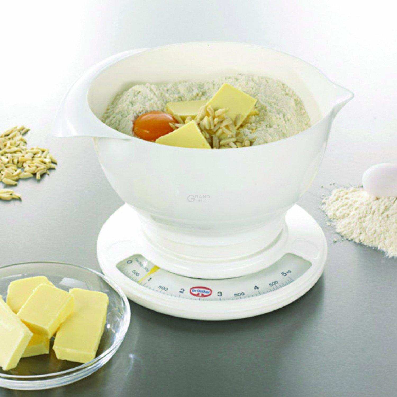 Dr. Oetker Весы кухонные механические с чашей Back - Helfer | https://grandposuda.com.ua