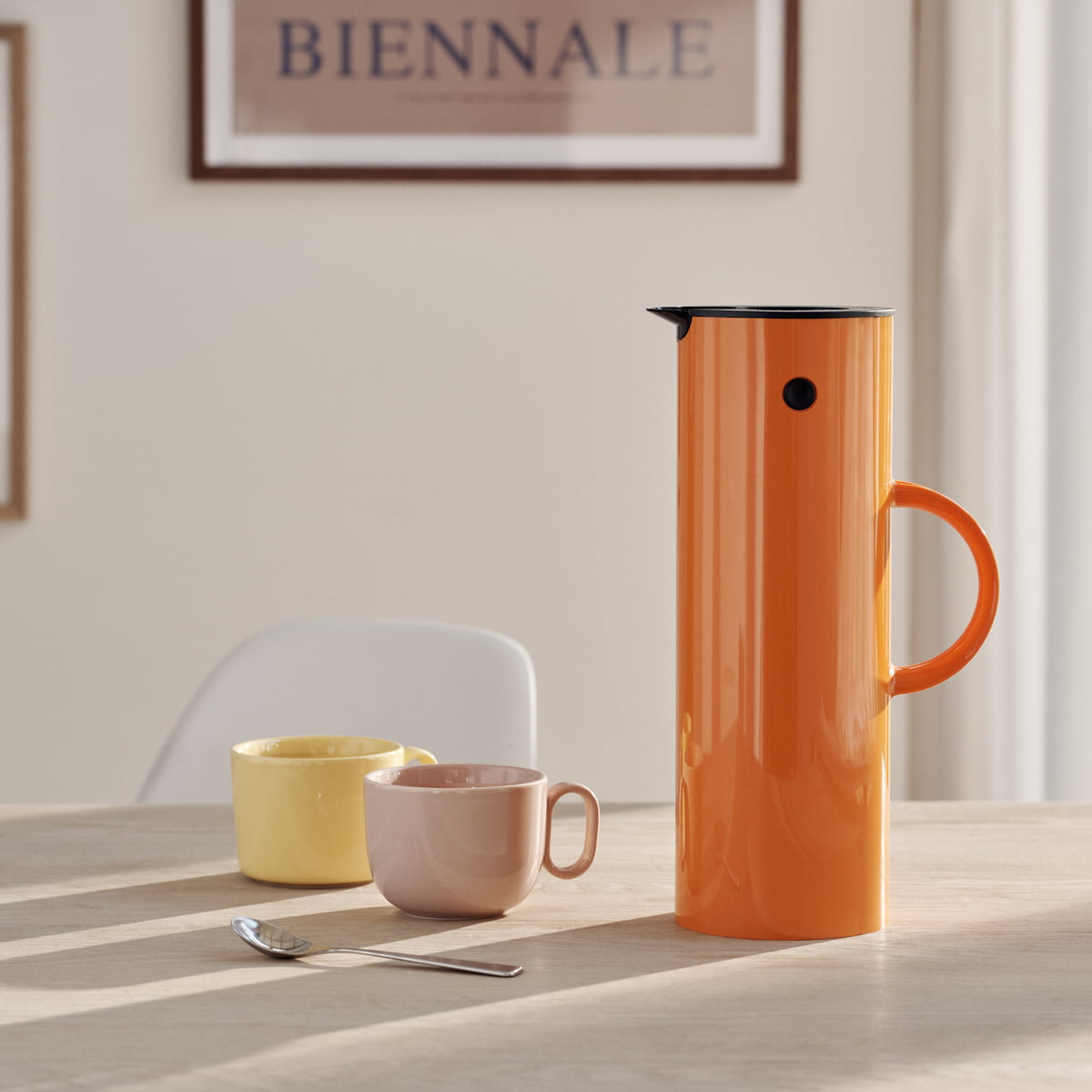 Термокувшин 1 л оранжевый EM 77 Stelton | https://grandposuda.com.ua