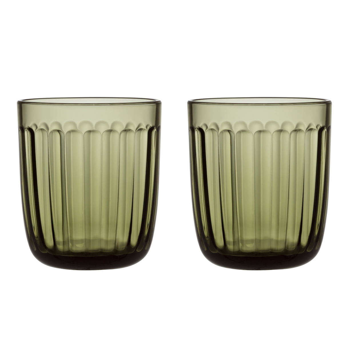 Iittala Склянки 260 мл темно-зелені 2 предмета Raami | https://grandposuda.com.ua