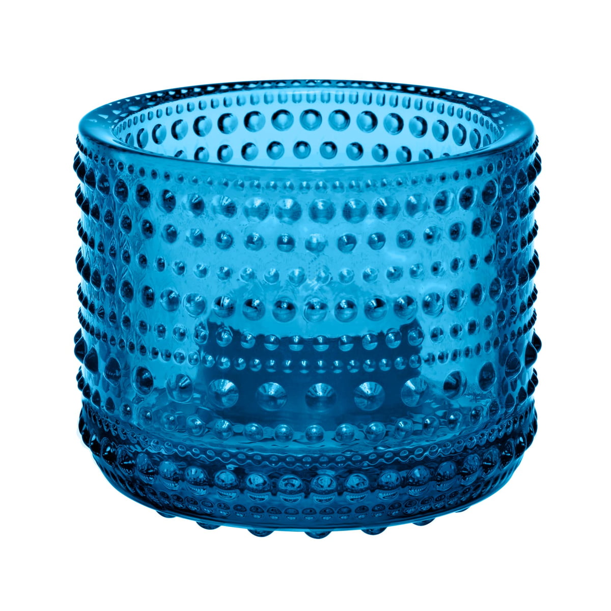 Iittala Підсвічник 6,4х7,7 см бірюза Kastehelmi | https://grandposuda.com.ua