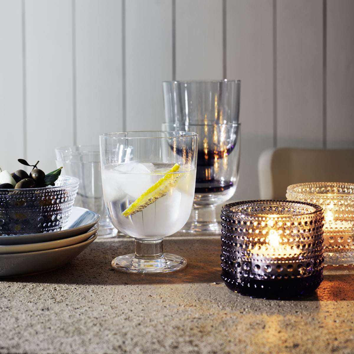 Iittala Підсвічник 6,4х7,7 см морська хвиля Kastehelmi | https://grandposuda.com.ua