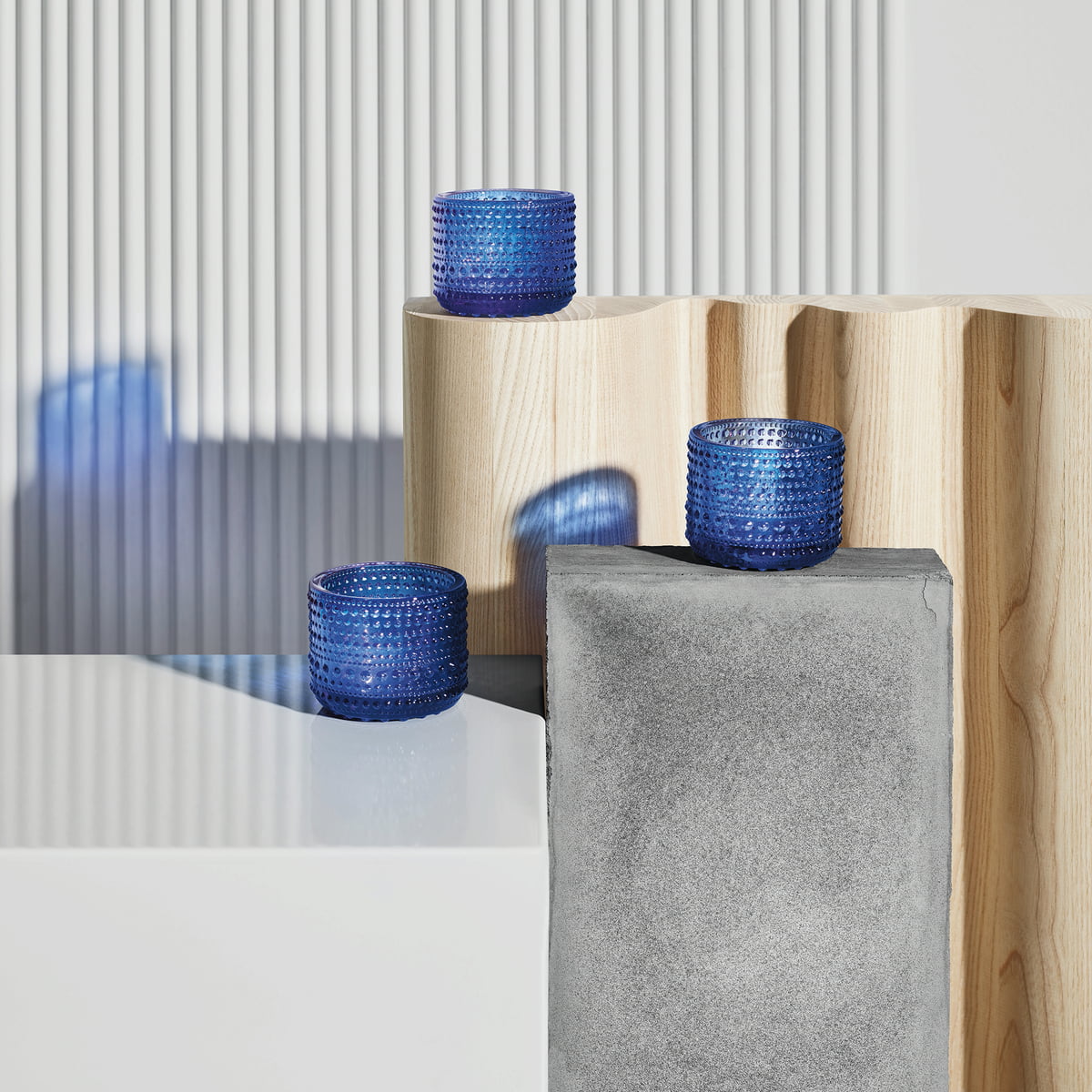 Iittala Підсвічник 6,4х7,7 см морська хвиля Kastehelmi | https://grandposuda.com.ua
