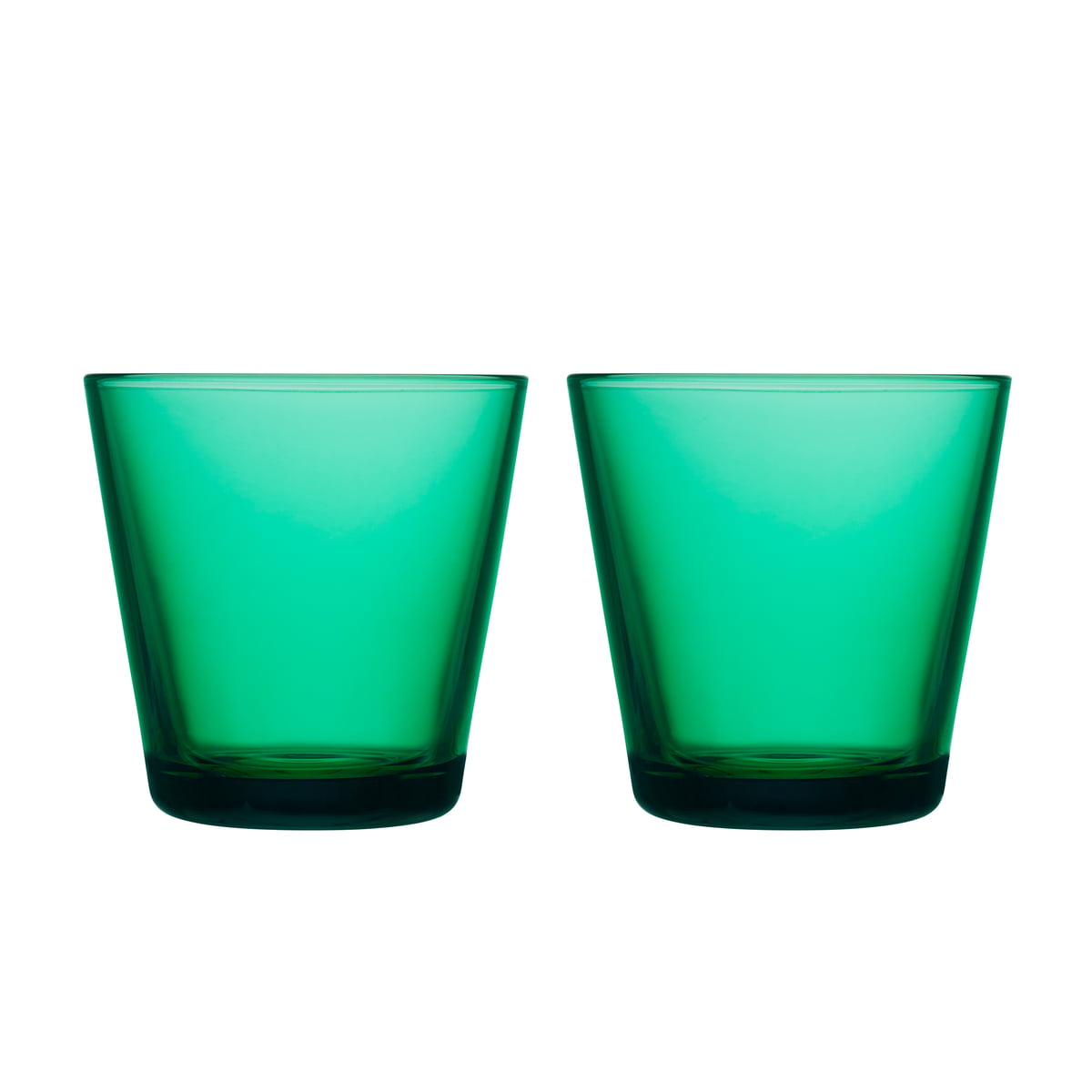 Iittala Склянки 210 мл смарагдово-зелені 2 предмета Kartio | https://grandposuda.com.ua
