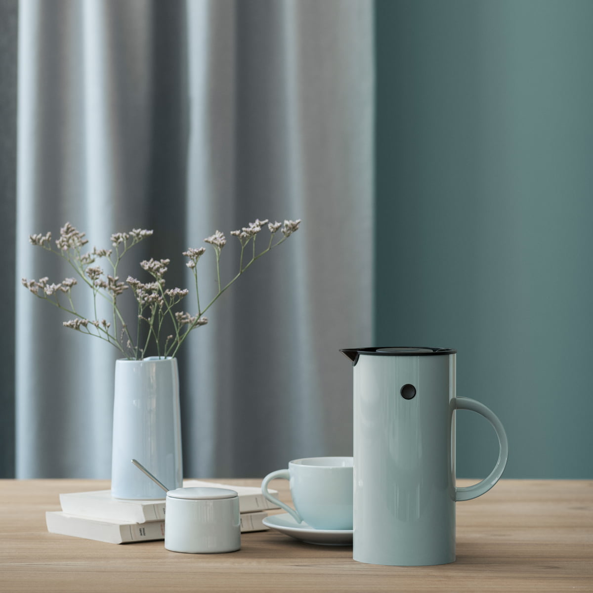 Френч-прес 1 л блакитний EM Stelton | https://grandposuda.com.ua
