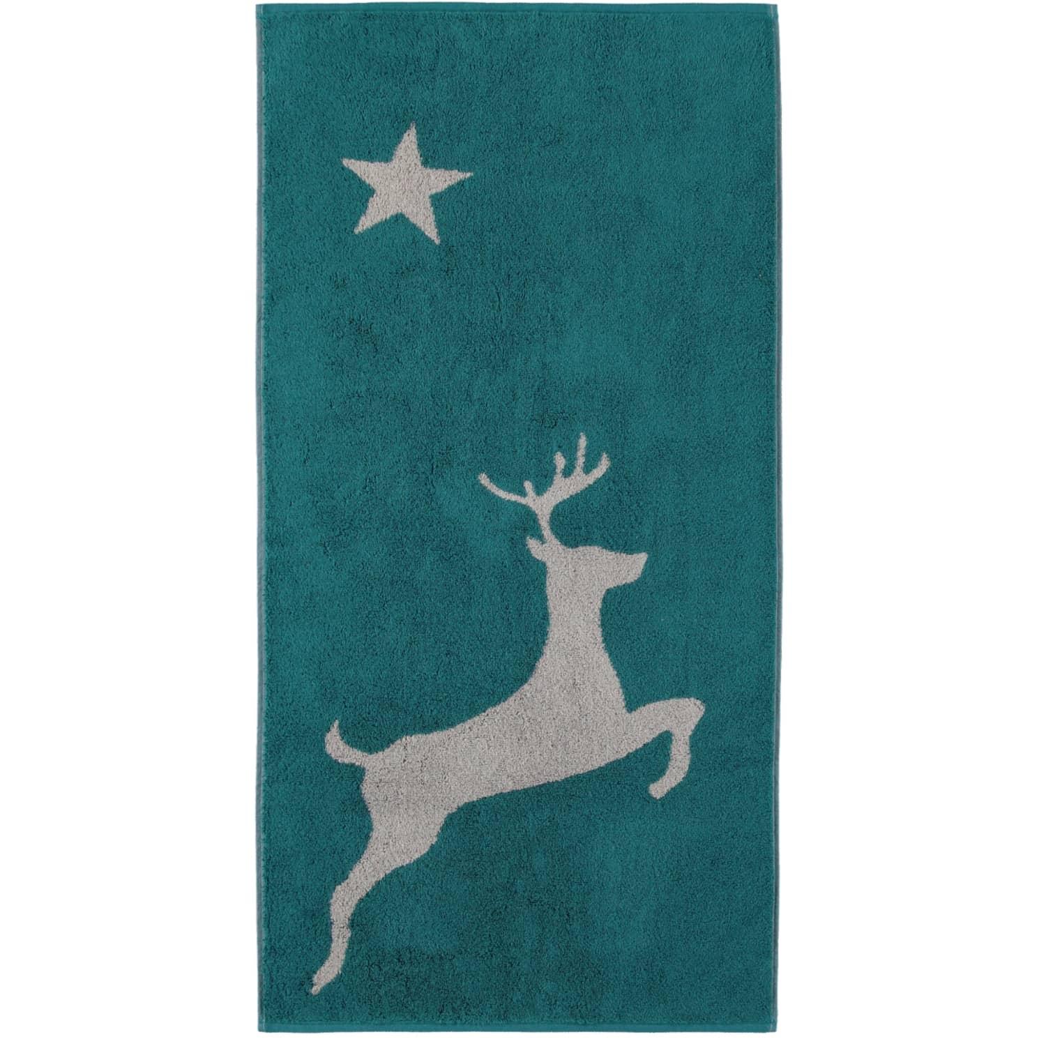 Рушник для рук 50 х 100 см Smaragd Deer Christmas Edition Cawo | https://grandposuda.com.ua