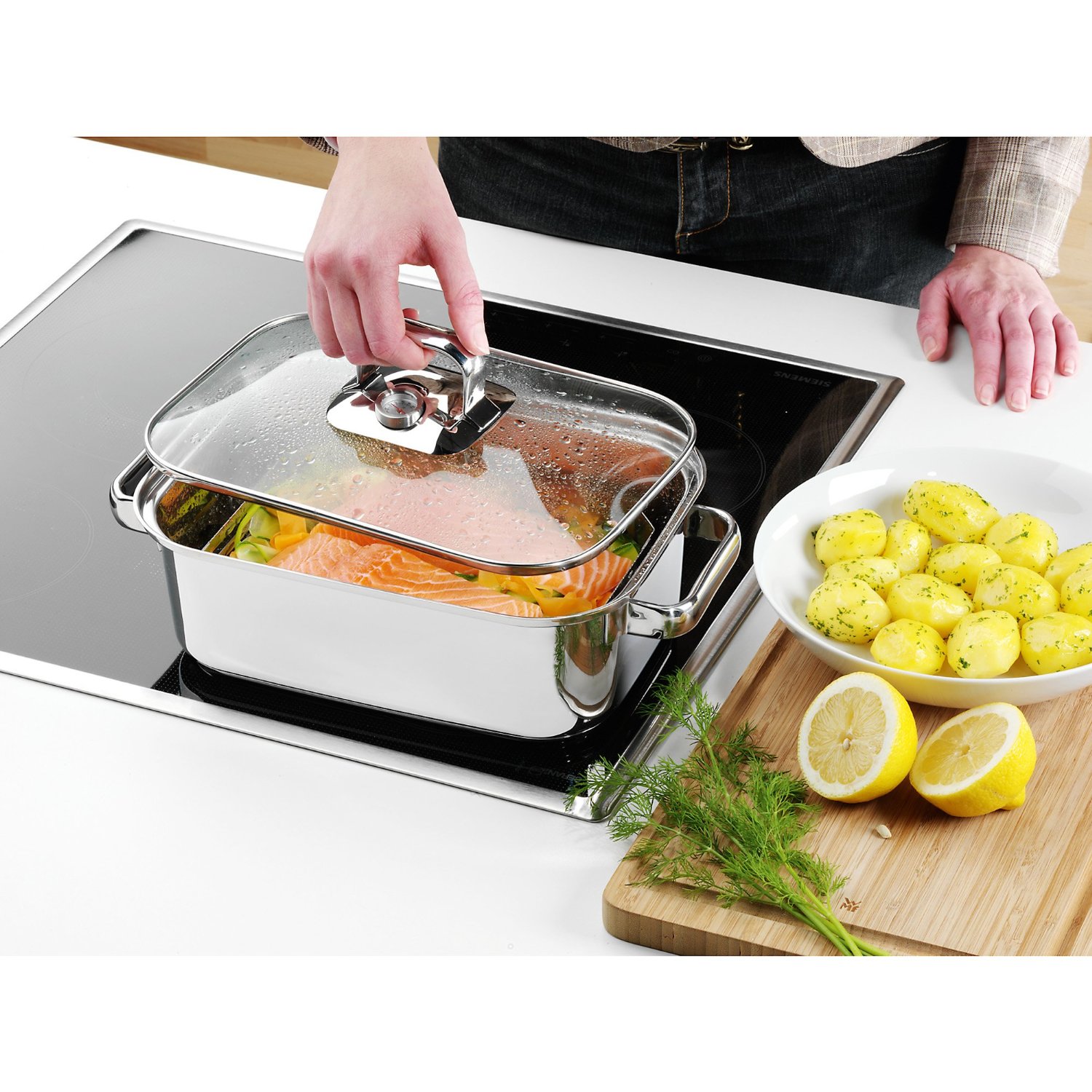 WMF Жаровня 32 х 21,5 см з парової кошиком Vitalis Compact Aroma | https://grandposuda.com.ua