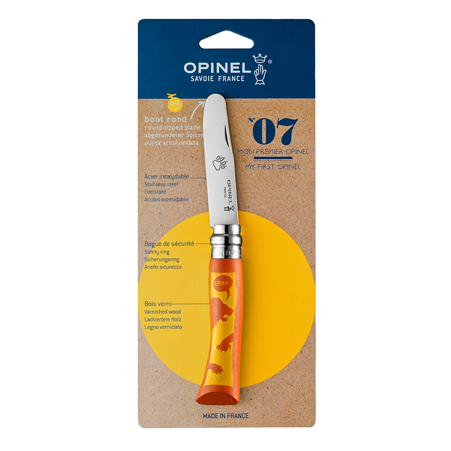 Opinel Дисплей з 6 дитячими ножами 8 см помаранчевий My First | https://grandposuda.com.ua