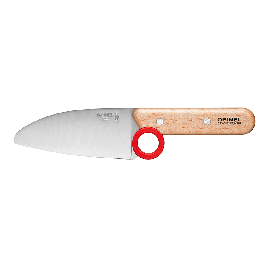 Opinel Кухонний ніж та захист для пальців 4,41х0,76х1,69 см червоні Le petit chef | https://grandposuda.com.ua