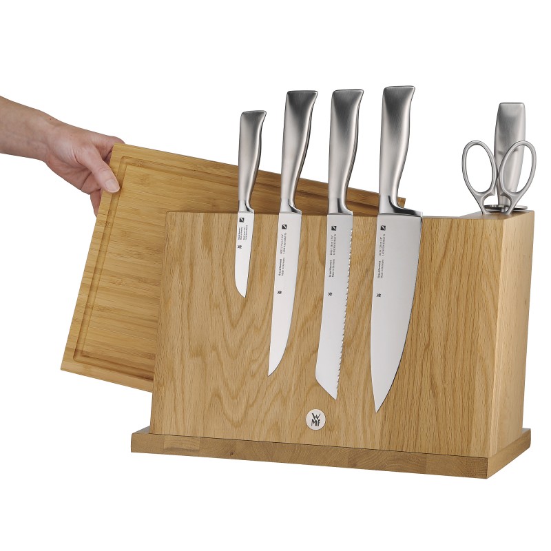 WMF Подставка для ножей с разделочной доской, 2 предмета Gourmet | https://grandposuda.com.ua