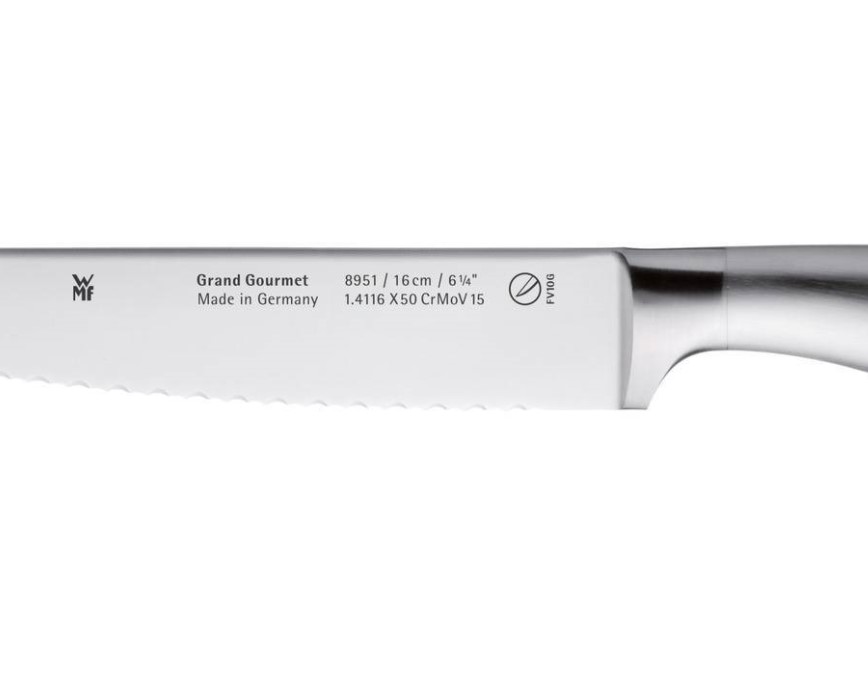 WMF Ніж кухонний з хвилястим лезом 16 см Grand Gourmet | https://grandposuda.com.ua