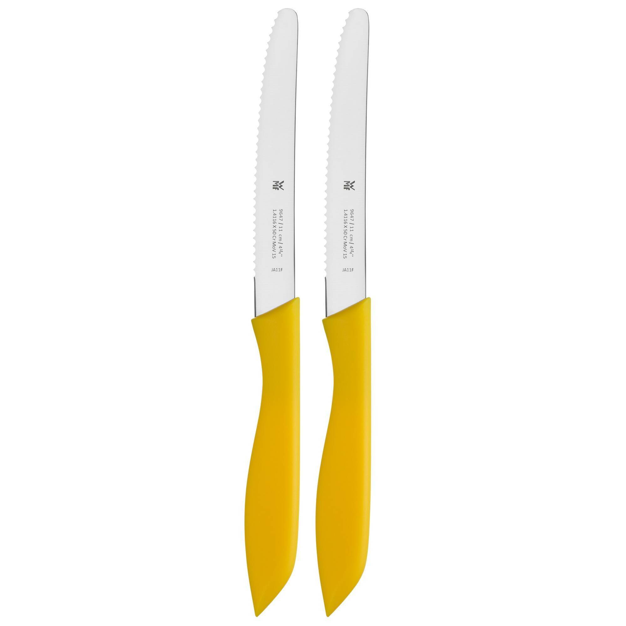 WMF Набор столовых ножей 23 см 2 предмета желтых Snack Knives | https://grandposuda.com.ua