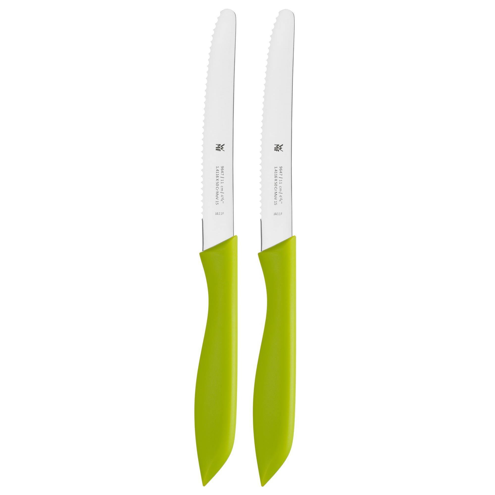 WMF Набор столовых ножей 23 см 2 предмета зеленых Snack Knives | https://grandposuda.com.ua