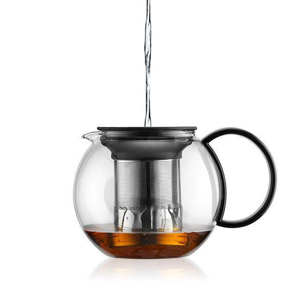 Bodum Чайник для заварювання з фільтром, чорний, 1 л, Assam | https://grandposuda.com.ua