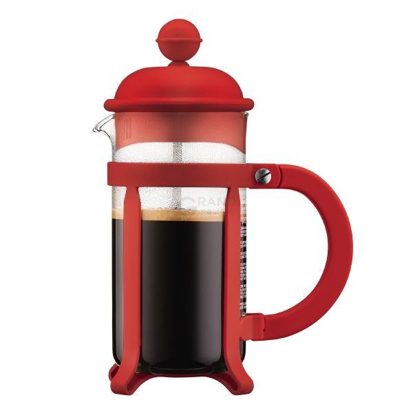 Bodum Френч-пресс красный, 0,35 л, Java | https://grandposuda.com.ua