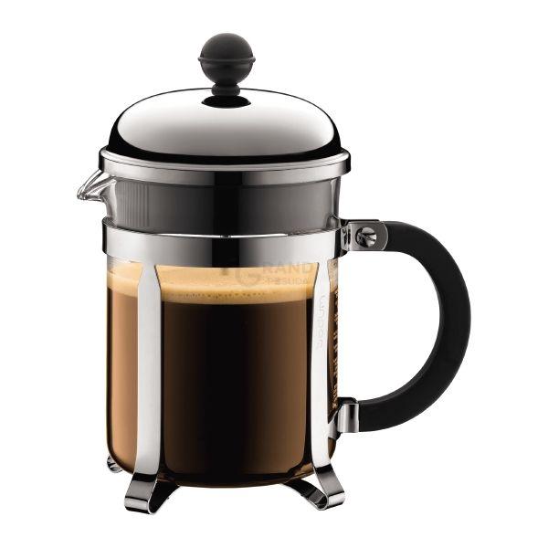 Bodum Френч-пресс серебристый с ручкой, 0,5 л, Chambord | https://grandposuda.com.ua