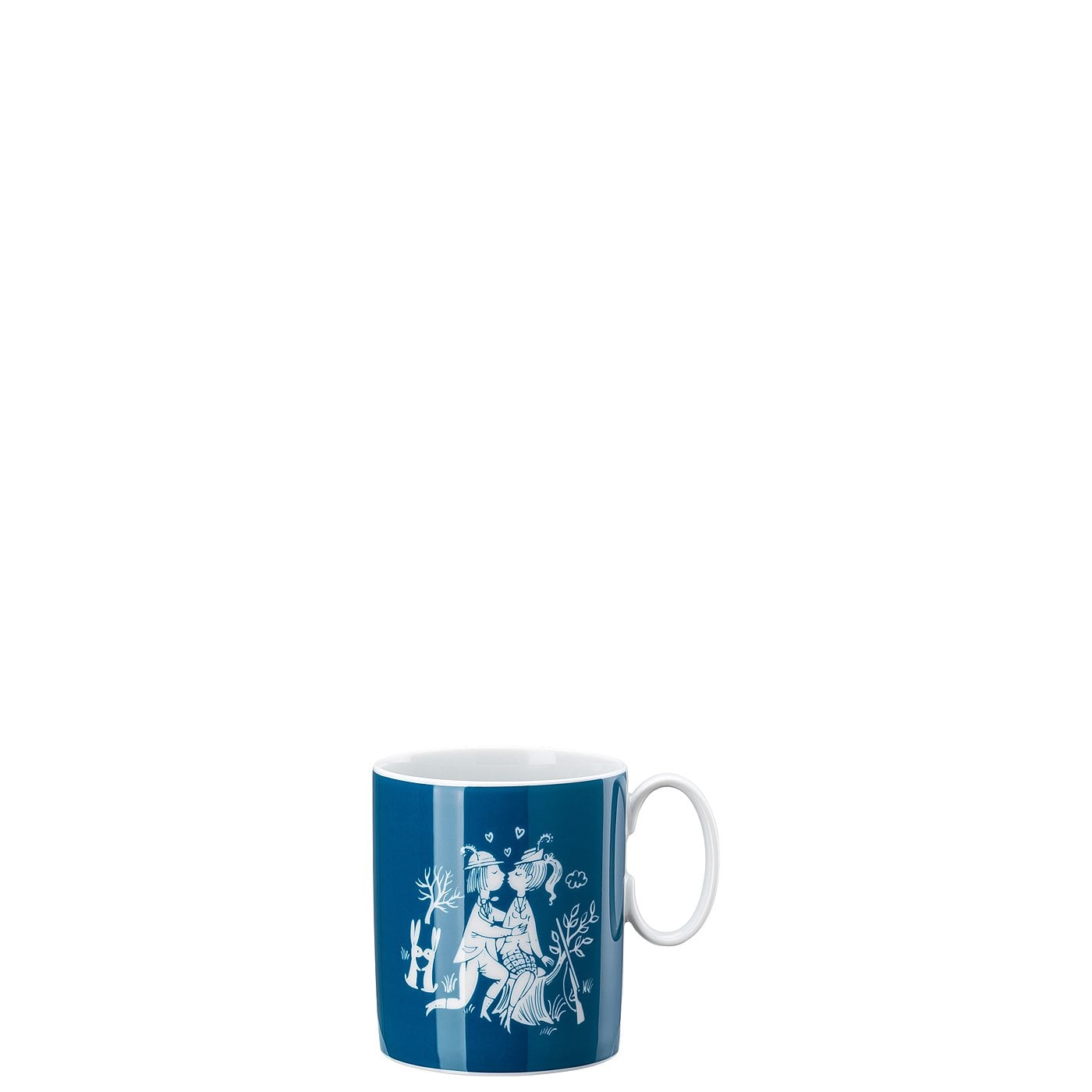 Rosenthal Кружка с ручкой синяя 0,3 л October Peynet | https://grandposuda.com.ua