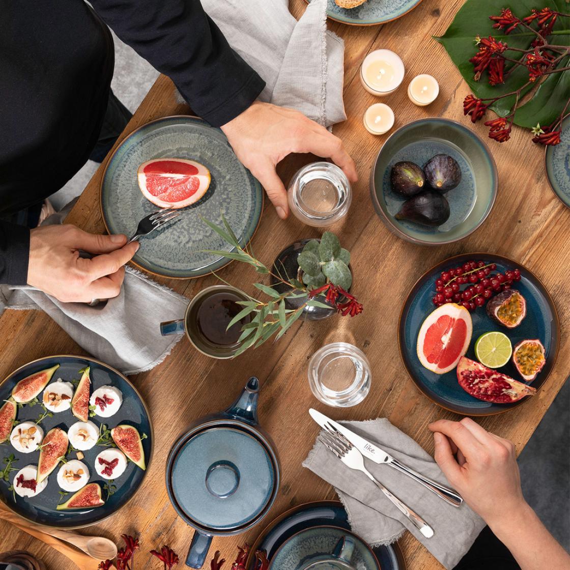 Villeroy & Boch Піала 16 см, сіро-синя Crafted | https://grandposuda.com.ua