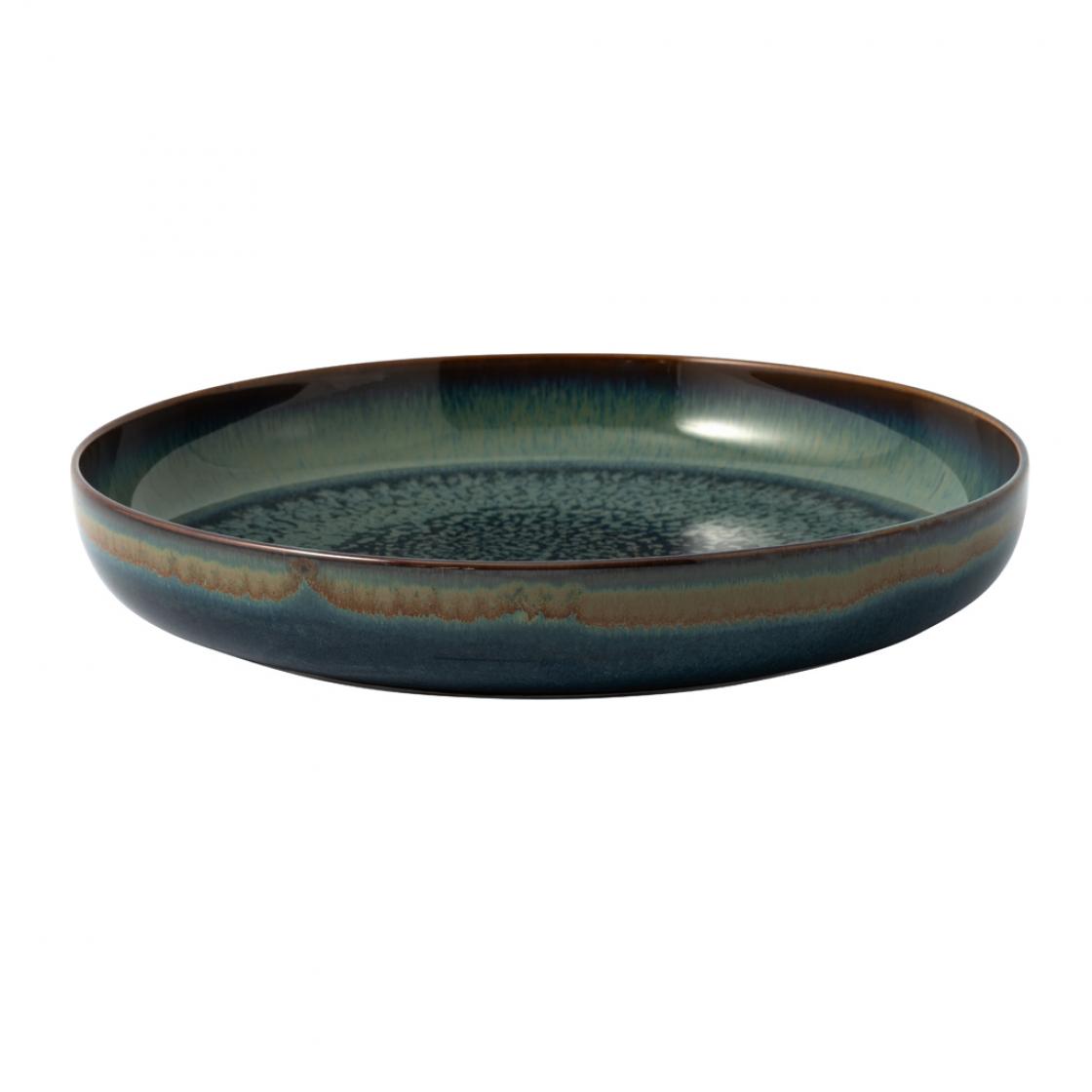 Villeroy & Boch Супова тарілка 21,5 см, сіро-синя Crafted | https://grandposuda.com.ua