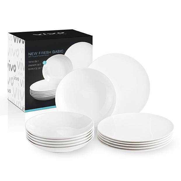 Villeroy & Boch Набор столовой посуды, 12 предметов New Fresh Basic | https://grandposuda.com.ua