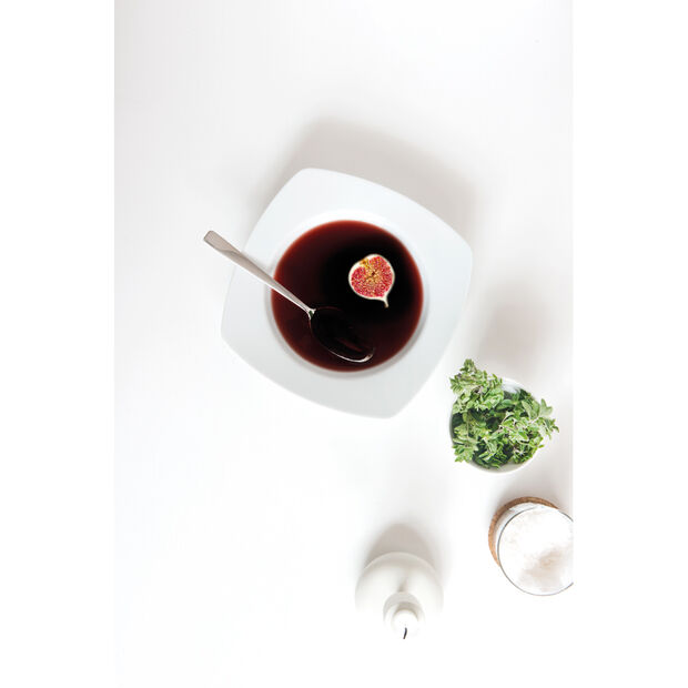 Villeroy & Boch Тарілка для супу квадратна 22х22 см біла Simply Fresh Vivo | https://grandposuda.com.ua