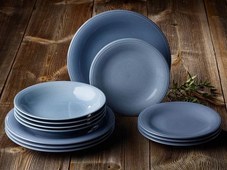 Villeroy & Boch Тарелка для завтрака 21,5 см, синяя Color Loop | https://grandposuda.com.ua