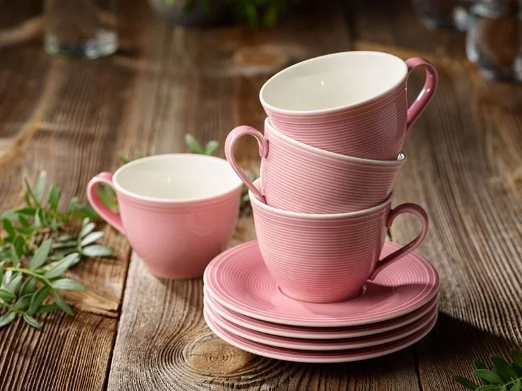 Villeroy & Boch Блюдце до чашки для кави 15,5 см, рожеве Color Loop | https://grandposuda.com.ua