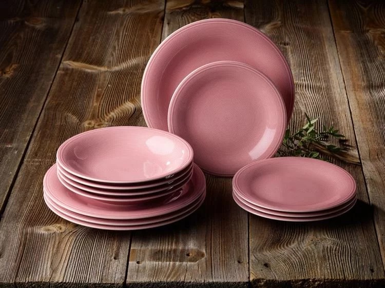 Villeroy & Boch Глубокая тарелка 23,5 см, розовая Color Loop | https://grandposuda.com.ua