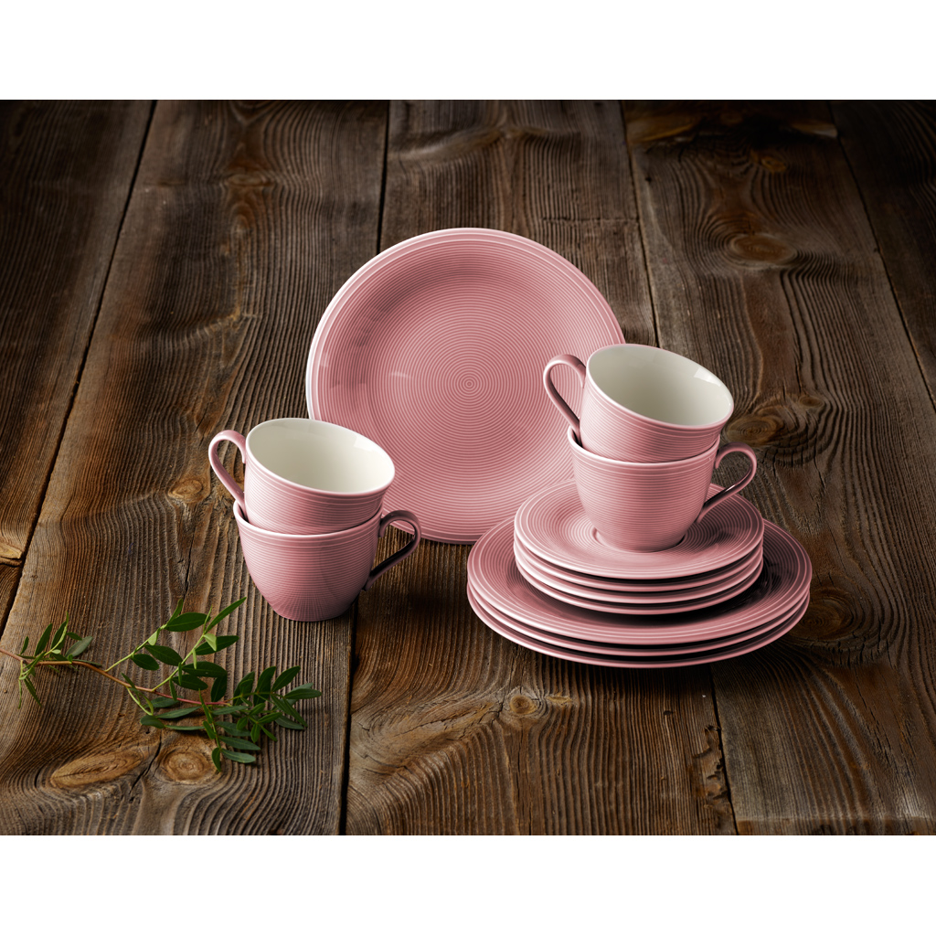 Villeroy & Boch Кавовий сервіз, 12 предметів, рожевий Color Loop Vivo | https://grandposuda.com.ua