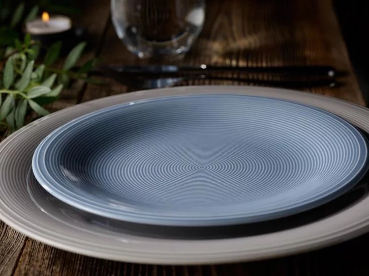 Villeroy & Boch Тарелка обеденная 28,5 см, серая Color Loop | https://grandposuda.com.ua