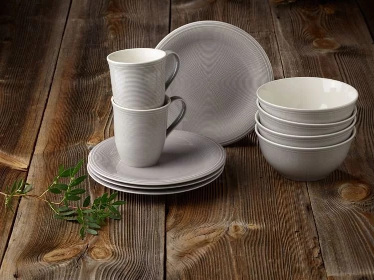 Villeroy & Boch Тарелка для завтрака 21,5 см, серая Color Loop | https://grandposuda.com.ua