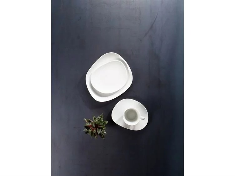 Villeroy & Boch Тарілка для сніданку 21 см, біла Organic | https://grandposuda.com.ua