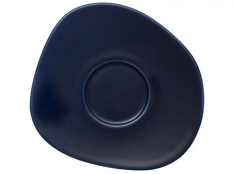 Villeroy & Boch Блюдце до чашки для кави 17,5 см, темно-синє Organic | https://grandposuda.com.ua