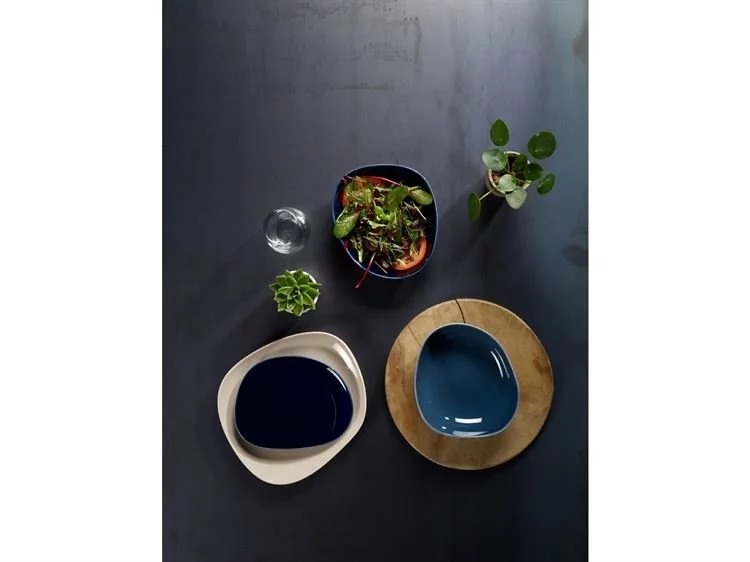 Villeroy & Boch Глубокая тарелка 20 см, темно-синяя Organic | https://grandposuda.com.ua